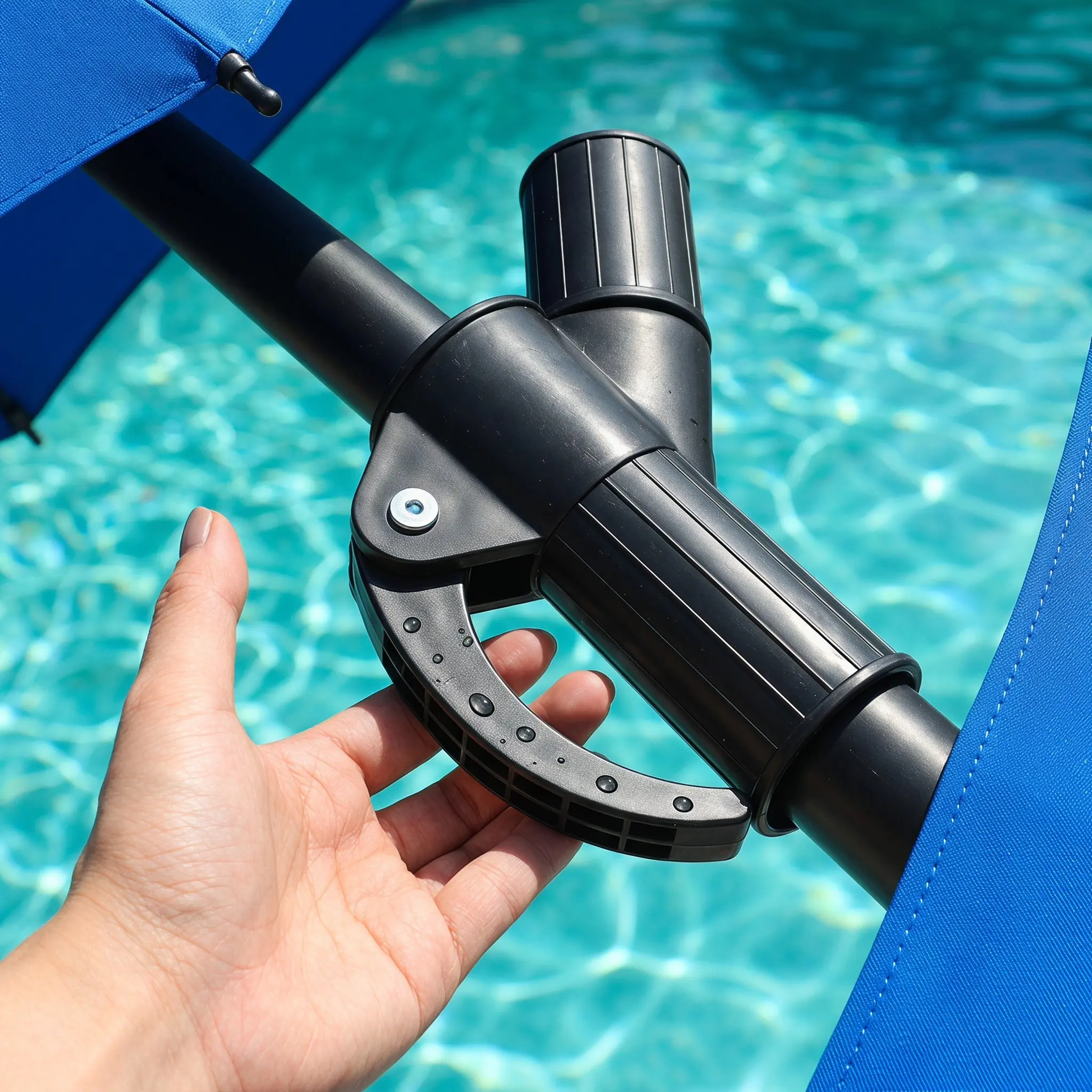 Outdoor Patio Umbrella Crank Handle Replacement Banana Parasol Fixing Lever Ergonomic Anti Slip Repair Part for Patio Garden