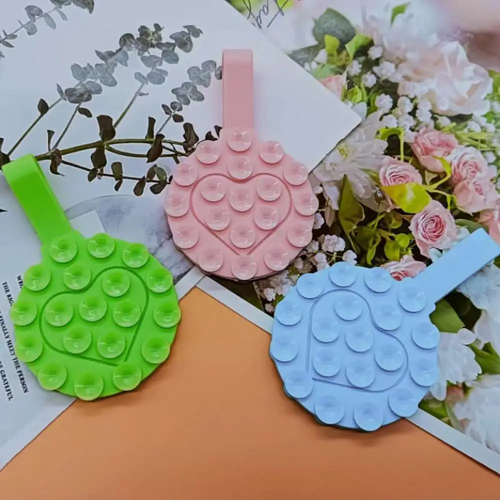 Регулируемый держатель для телефона, красочный силиконовый держатель для телефона на присоске, магнитное универсальное крепление для телефонов, двусторонняя настенная присоска