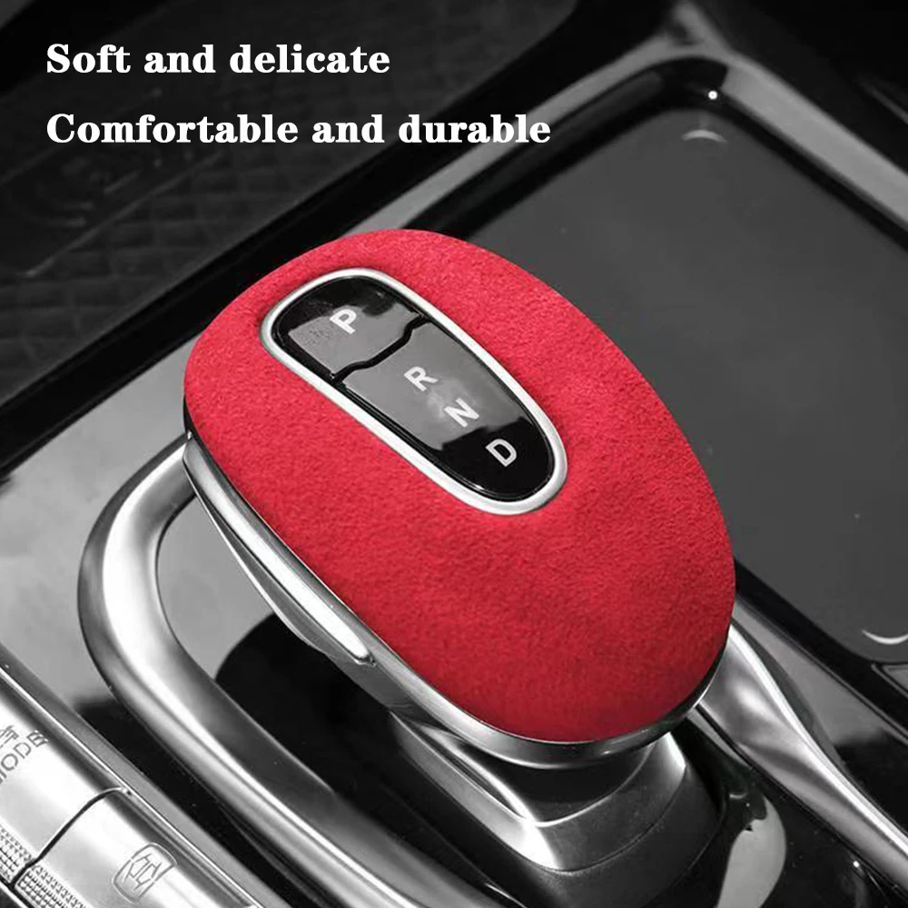 ل دونغفنغ فوياه الحرة 2021 2022 2023 الجلد المدبوغ سيارة والعتاد التحول رئيس الياقات سيارة التحول المقبض غطاء حماية الملحقات #3