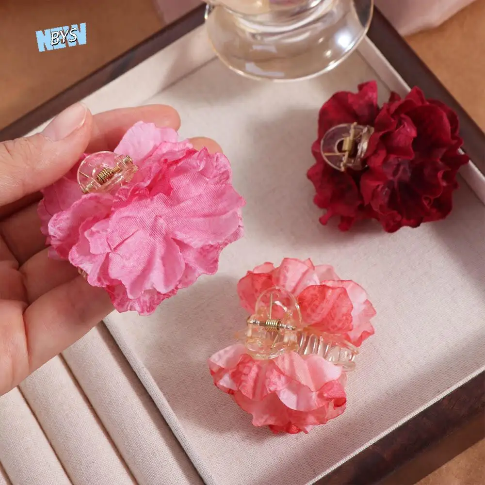 

Cloth Flower Hair Claw Simulated Flower Ponytail Holder Children Hair Catches Headdress Hair Accessories Hair Crab Clip Women