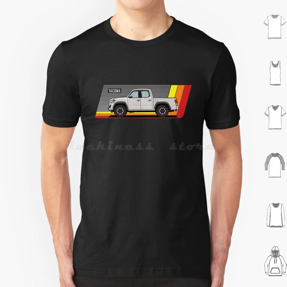 Tacoma 3Rd Gen Tri-Color T Shirt 6Xl Cotton Cool Tee Tacoma Truck 4X4 Trd Off Road Tundra Tacoma 4Runner Offroad Yota Truck