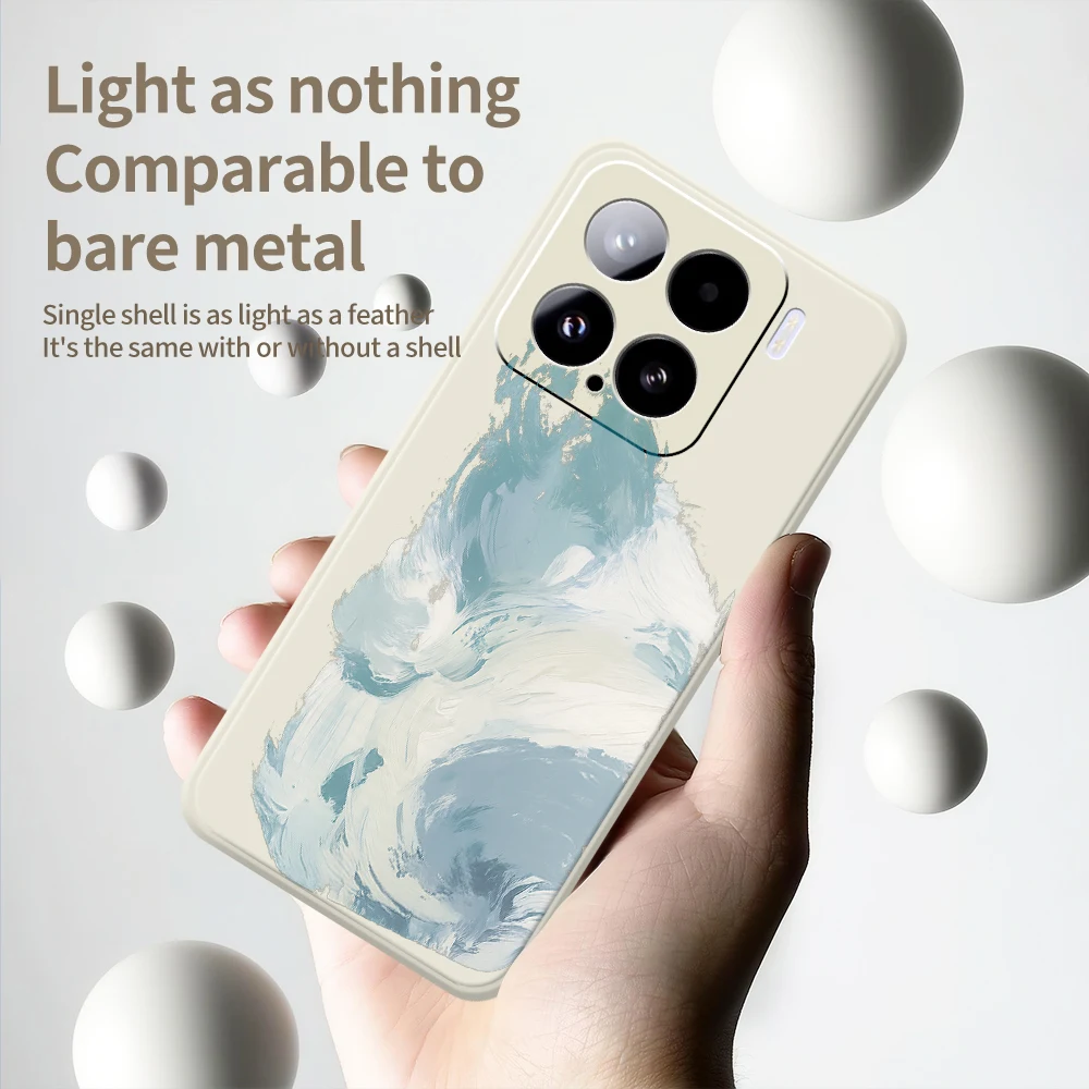 예술적 스타일의 샤오미 미 15 울트라 미 14T 13T 12T 11T 프로 실리콘 충격 방지 케이스 샤오미 미 13T 프로 케이스