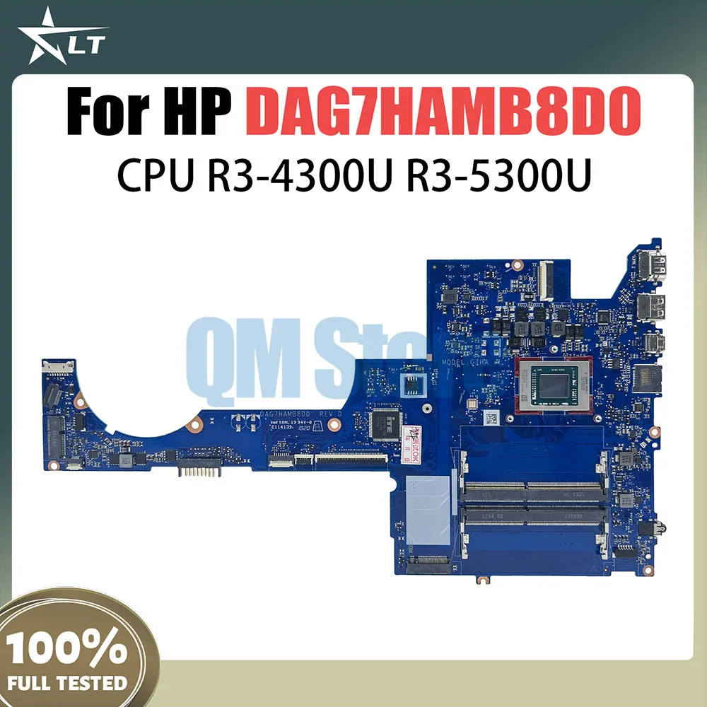 

DAG7HAMB8D0 Mainboard For HP Pavilion 15-EH Laptop Motherboard With R3-4300U R3-5300U CPU 100% Fully Tested