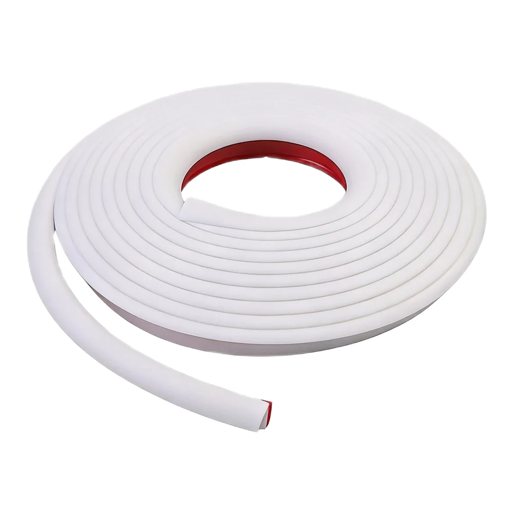 5M PVC Rain Gutter for RVs J Shape Drip Rail Roof Strip Designed to Channel Water Away from Vehicle Exterior Surfaces