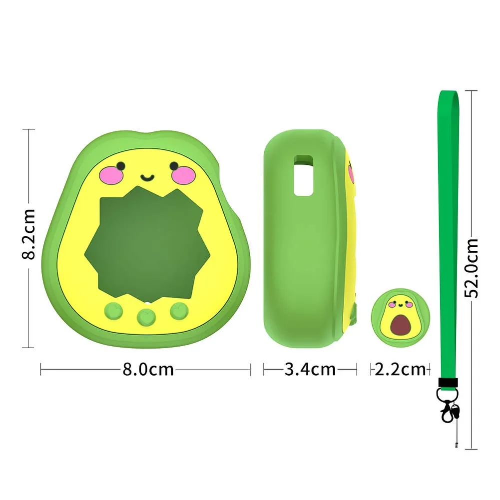 Hot Sales For-Tamagotchi Paradise Silicone Cute Cat Green Silicone Protective Cover Set  Multi Color  Protective Cover  Parts