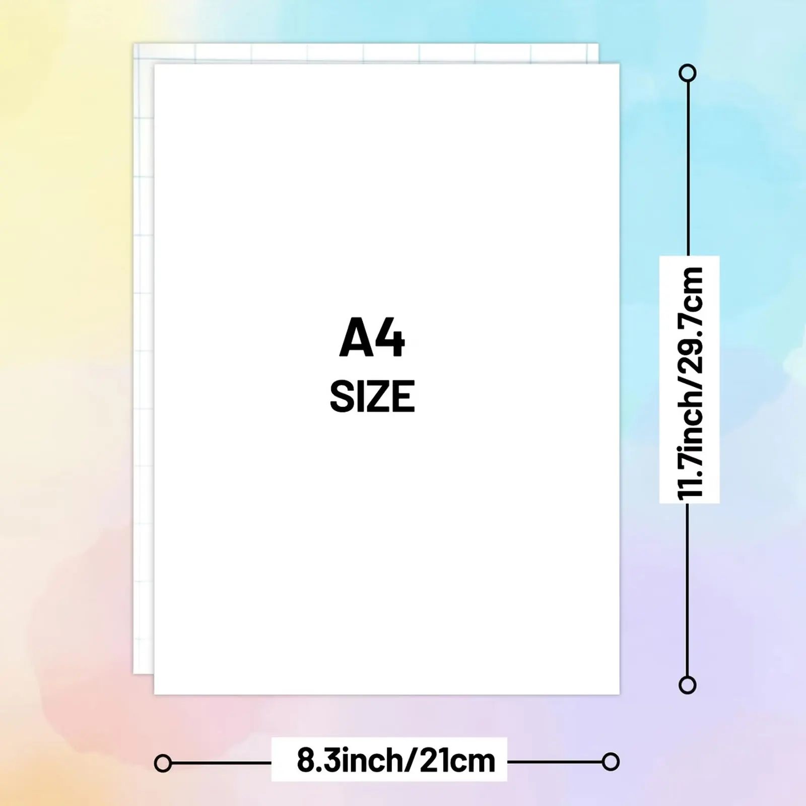 A4 Iron-On Transfer Paper for Dark Fabrics, 21x29.7cm Inkjet Printable Iron-On Paper, Transfer Vinyl Paper for Shirts, Clothing