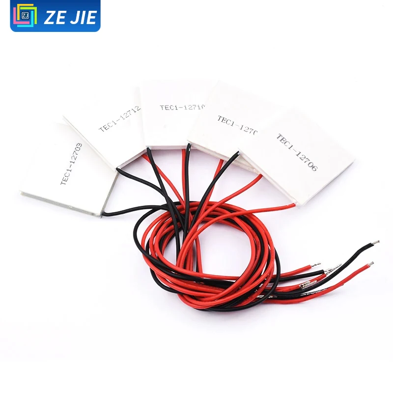 TEC1-12706 Thermoelectric Cooler Peltier Module, 5V/12V/24V Refrigeration Chip, DIY Mini Fridge Air Cooling Air Conditioner Cool