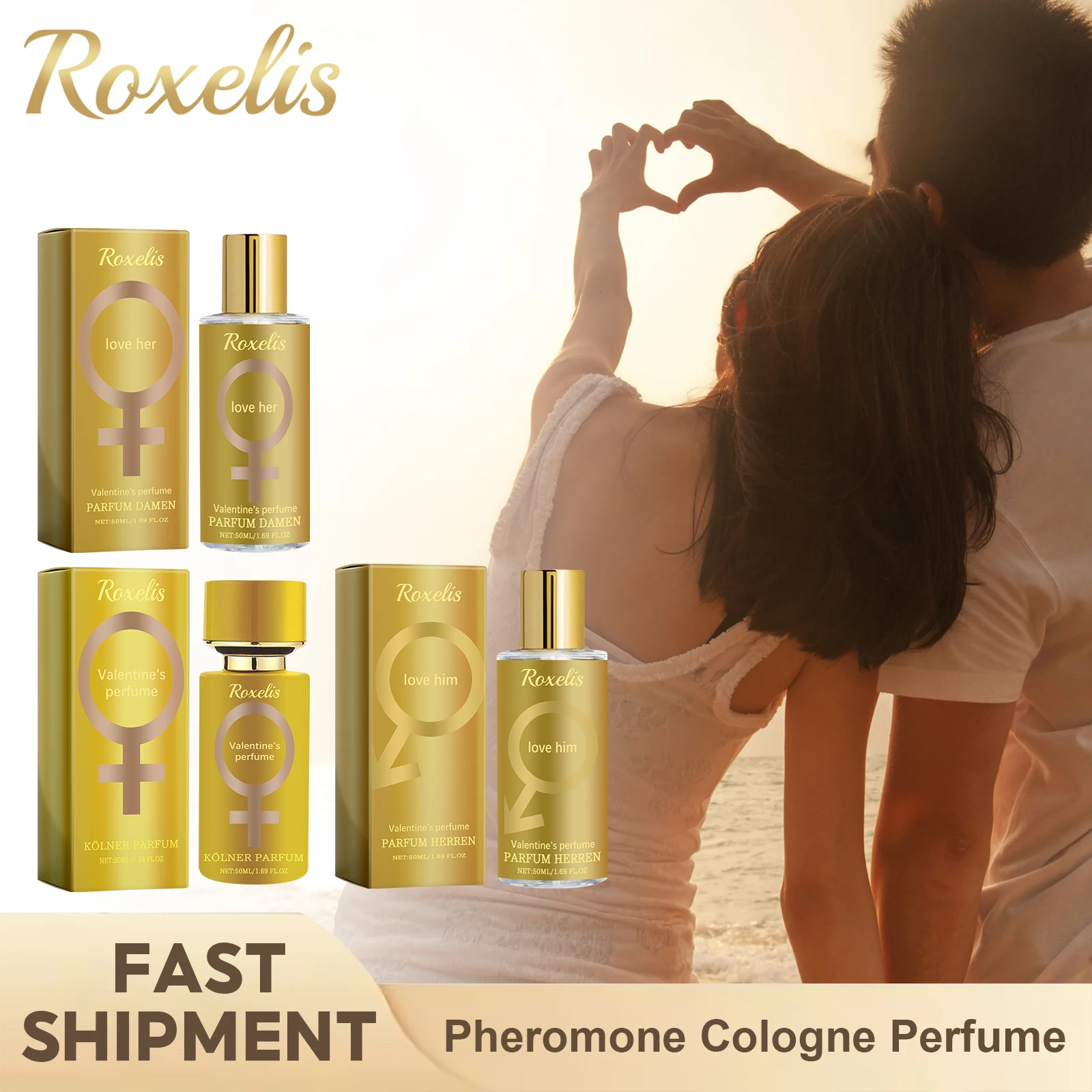 

Lasting Flirting Perfume Cologne Fragrance Pheromone Charm Releases Stimulating Dating Attraction Erotic Perfume For Women Men