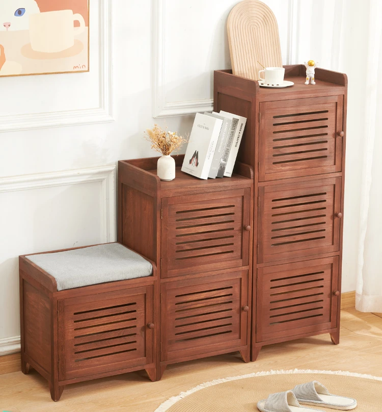 

Многослойный входной шкаф для обуви из массива дерева, передвижной ламинатный шкафчик