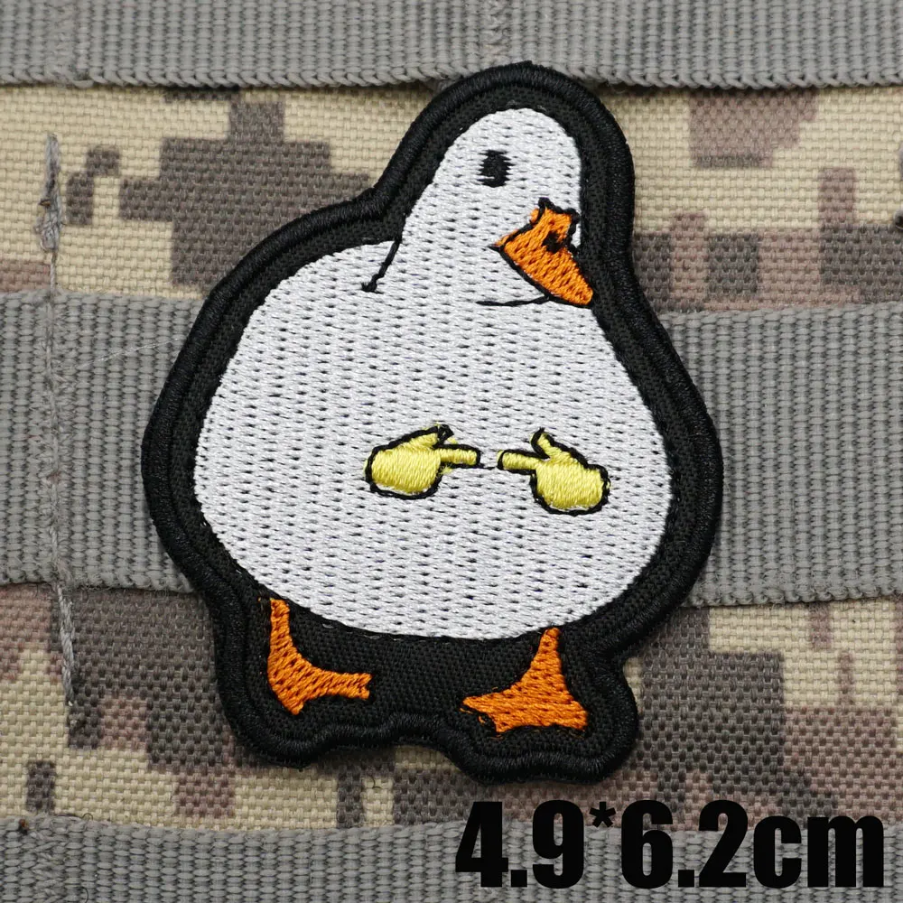 shy duck EMBROIDERY PATCH AA208