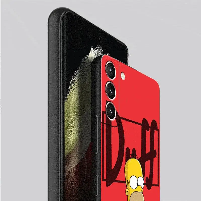 Cartoon The Simpson Case For Samsung Galaxy S24 S23 S22 Ultra S20 FE S21 S10  Note 20 10 Plus Phone Cover