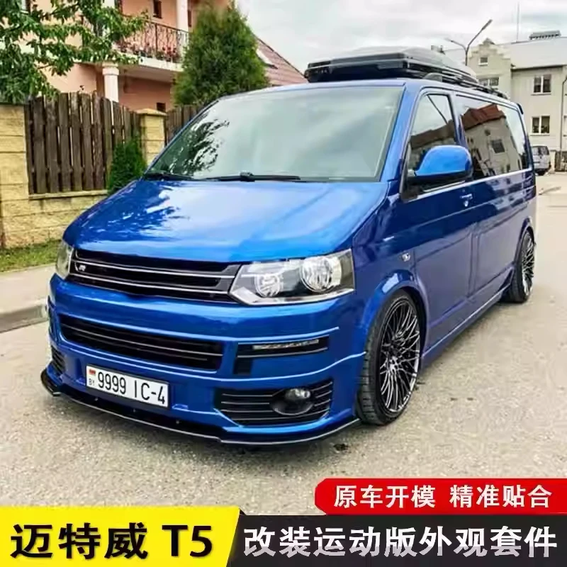 Für Multivan T5 Caravelle Modifikations-Karosserie-Kit: Frontstoßstange, Heckstoßstange, Frontlippe, Seitenschweller, Hecklippe, Kühlergrill, Spoiler