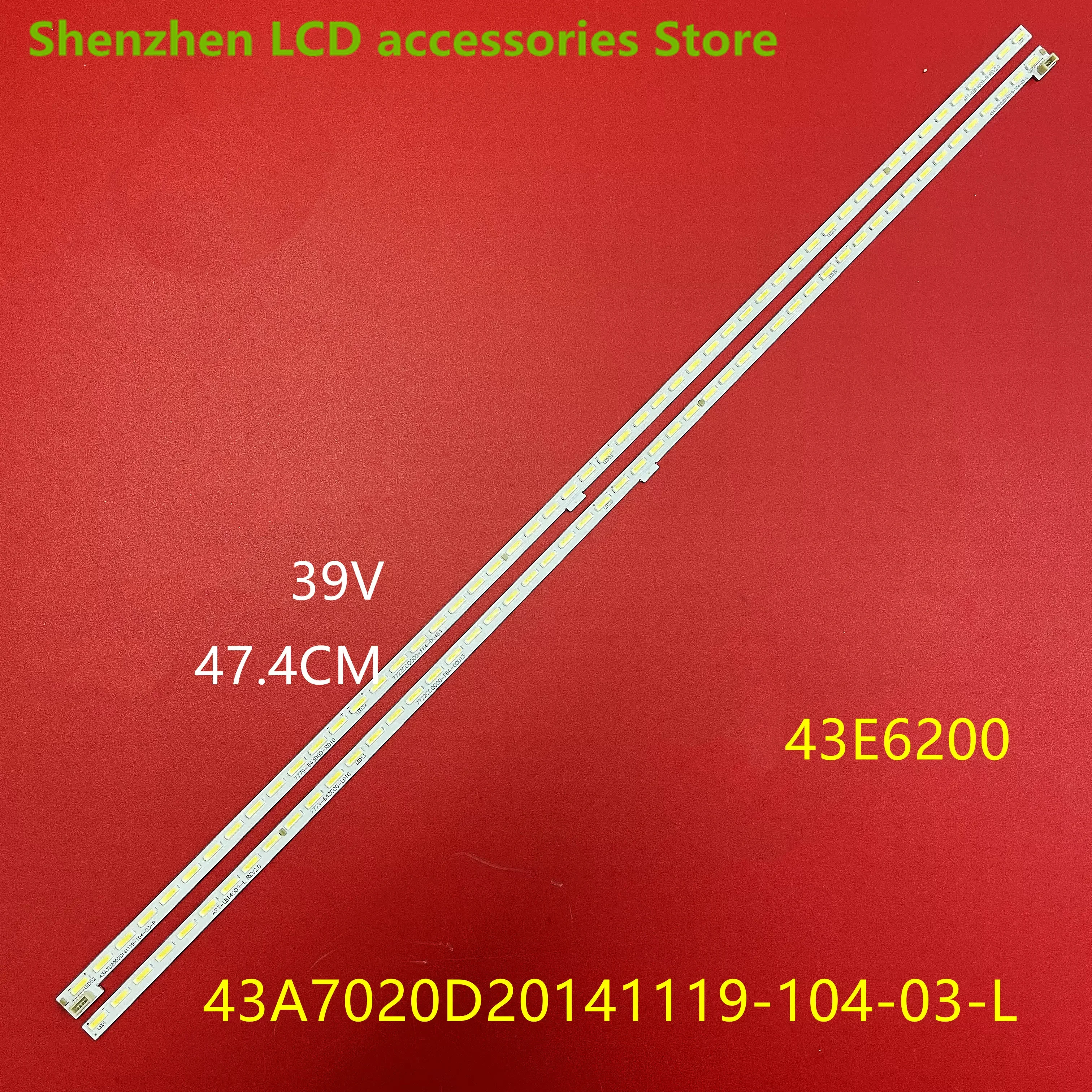 

Brand new applicable SKYWORTH 43E6200 light strip 43A7020D20141119-104-03-L LCD BACKLIGHT LED 47.4cm