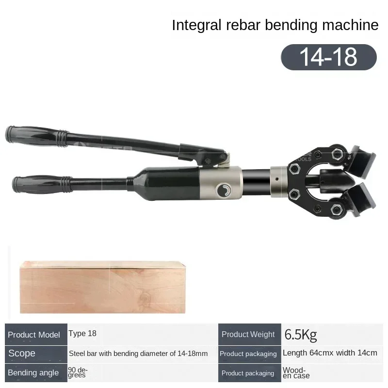 Upgrade Portable Manual Hydraulic Steel Bar Bending Electromechanical Rebar Portable Round Steel Bar Bending Bending Machine