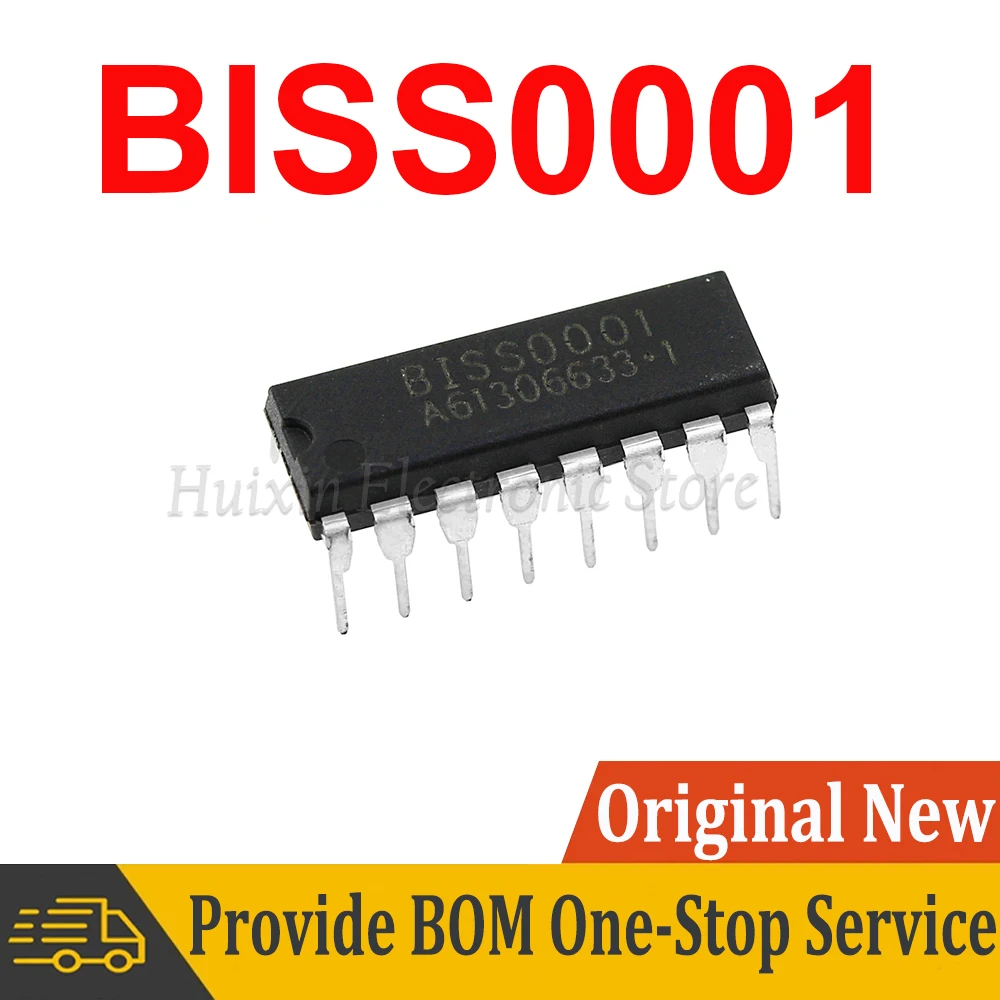 5PCS BISS0001 0001 DIP-16 DIP infrared sensor chip New and Original IC Chipset