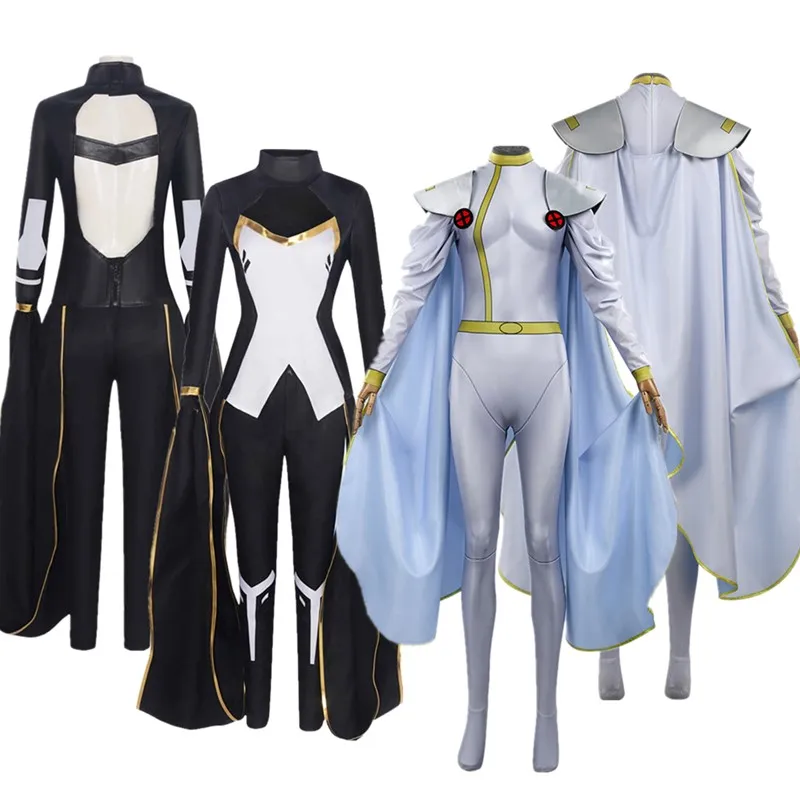 Movie X Fantasy Storm Cosplay Superhero Costume Battle Female Adult Women Roleplay Outfits Halloween Party Disguise Clothes Suit