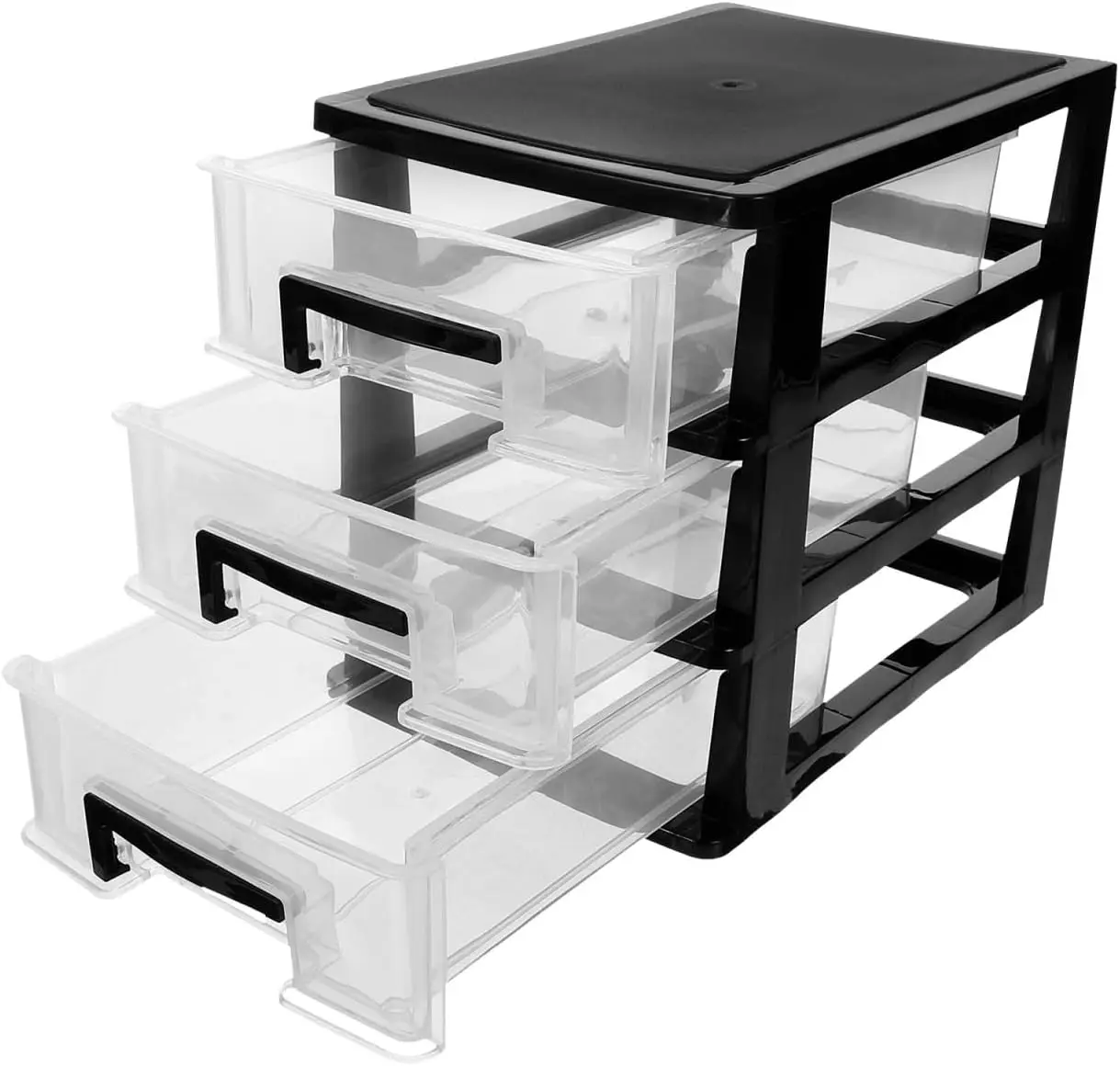 

Three- layer Plastic Drawer Type Closet Cabinet Portable Storage Cabinet Multifunction Storage Drawer