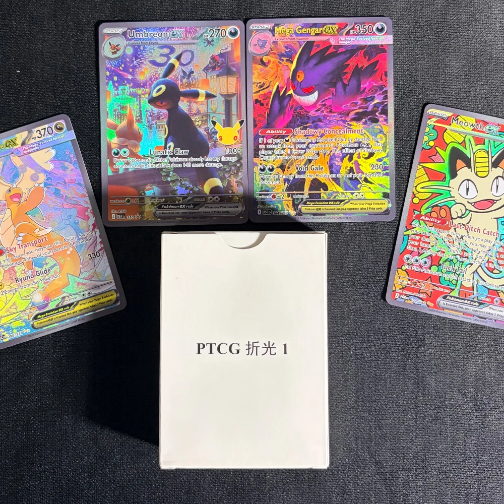 PTCG Trading Cards Set Texture Holo Proxy Game Cards of Ascended Heroes Classic Collectible Grade Texture Gift