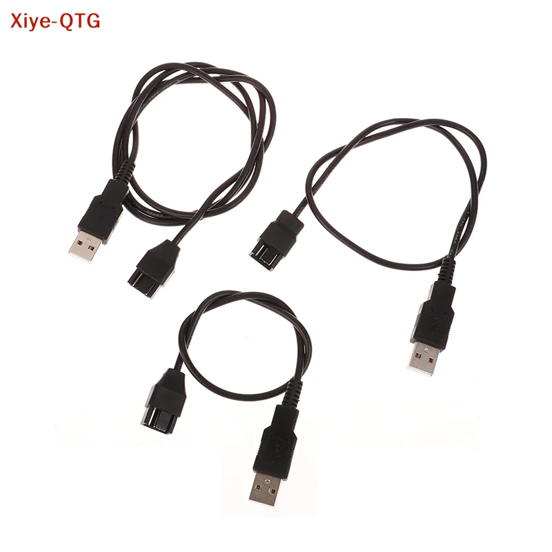 NEW 30/50/100CM 3/4 Pin Fan To USB Adapter Cables Computer Pc Fan Power Cable Connector Adapter