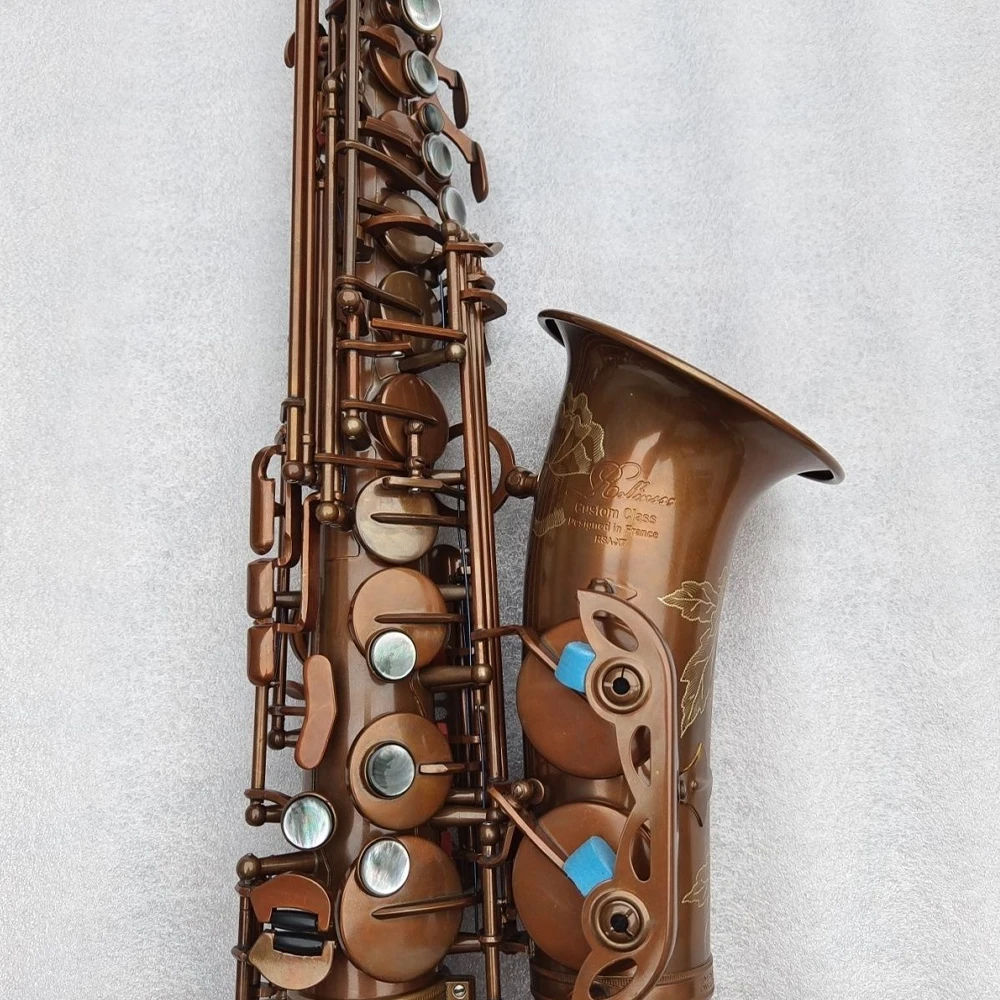 Classic X7 Alto Saxophone Eb Bare Copper Models Brass Professional Performance Model Made in France with Accessories