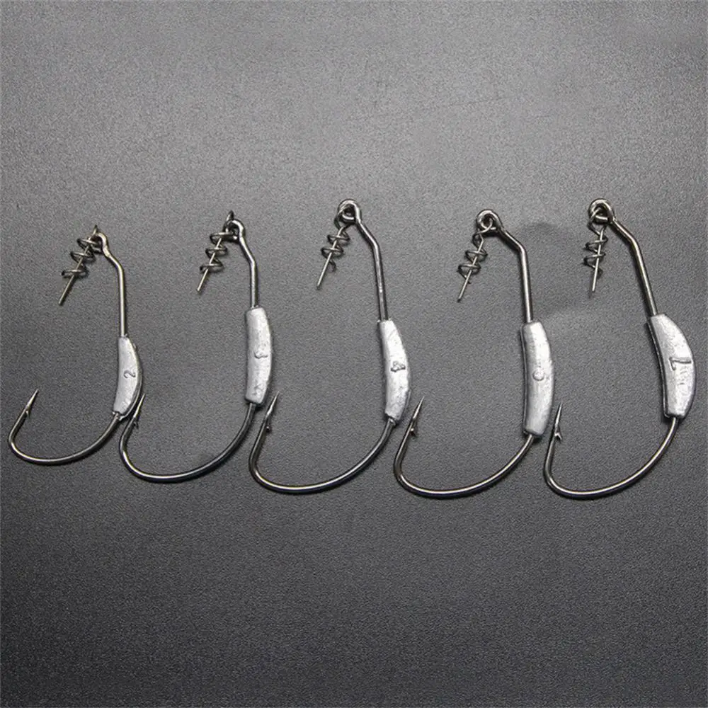 Exposed Jig Crank Head Barbed Hook 2g 3g 4g 5g 7g Crank Offset Fishing Hook Fish Hook Fit for Texas Rigs Fishing Tackle Fishhook