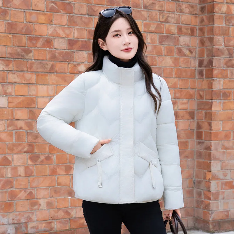 2024 neue Frauen Winter jacke Daunen Baumwolle gepolstert Kurz mantel weibliche Mode lose lässige Puffer Parkas koreanische weibliche Oberbekleidung