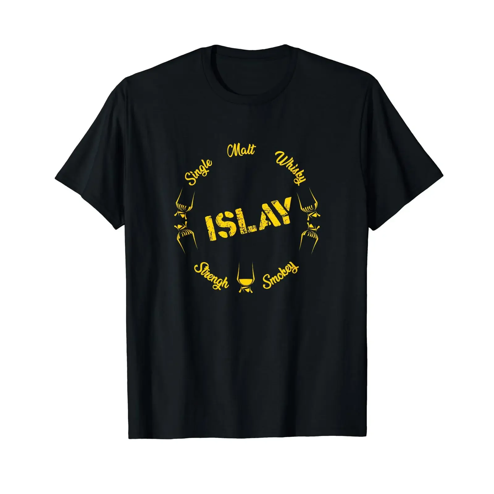 ISLAY Single Malt Whisky Idea for Wisky Lovers vintage Washed homme Top For Everyday Wear Unisex Stylish Slightly