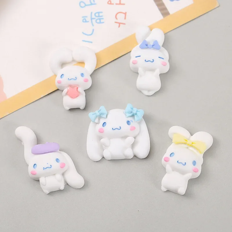 5 stücke niedlichen Miniso Serie Sanrio Cinna moroll Cartoon Harz Flatback Cabochons DIY Handwerk Materialien Schmuck machen Charms