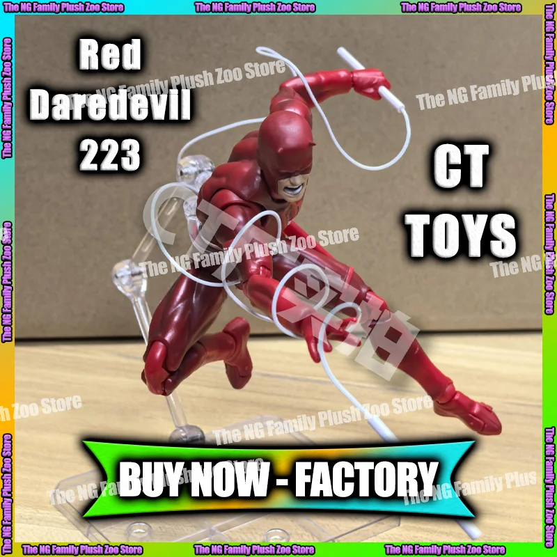 

В наличии: Фигурка Ct Toys Daredevil Mafex 223 Red Black 999, комикс-версия SHF, аниме-фигурка, статуэтка, модель, подарки, детские игрушки