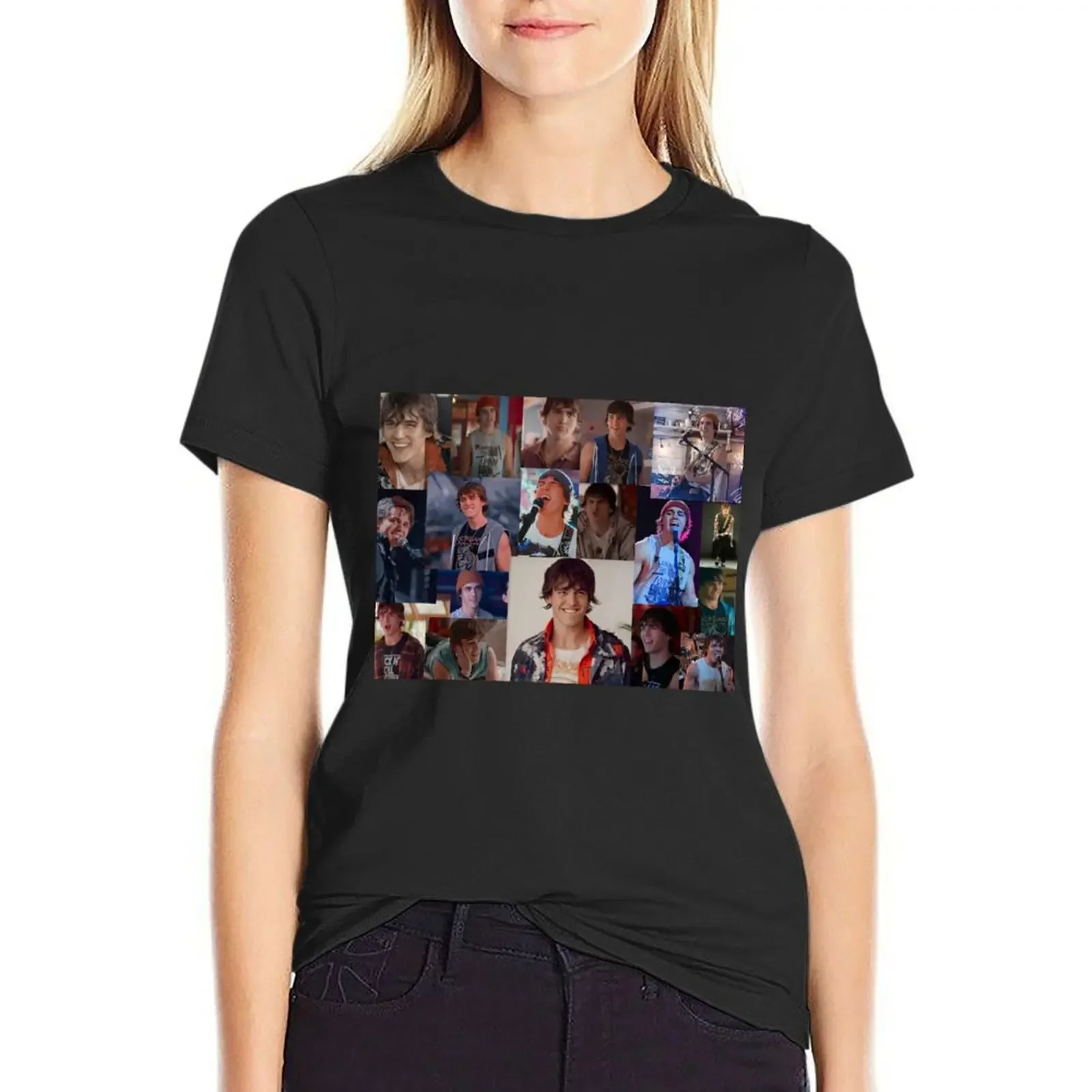 

Julie and the phantoms luke T-Shirt blacks vintage heavyweights Summer Women's clothing