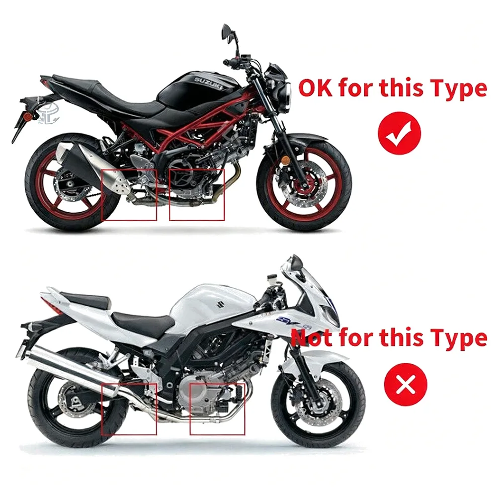 Für Suzuki SV650 2016-22 Auspuffrohre Auspuffanlagen Modifizierte Auspuffendrohre 370mm Mittelrohr Slip-On – Detail 5