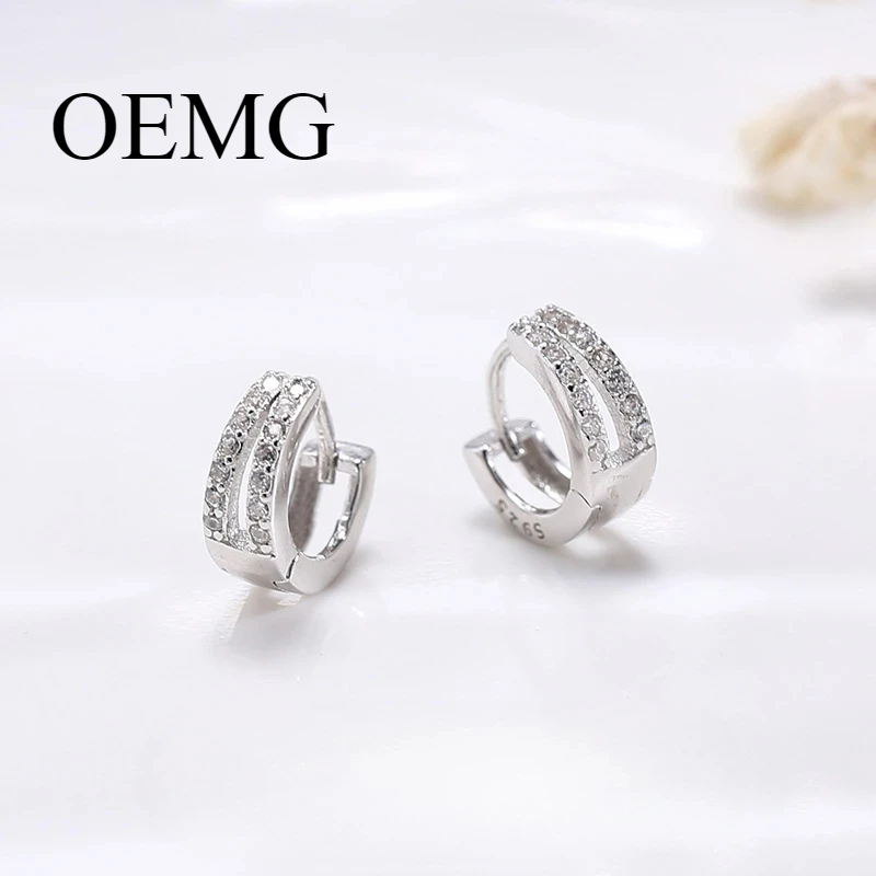 

S925 Silver Brand OEMG Delicate Earrings for Women