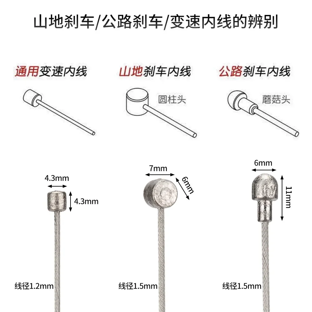 

Bicycle Brake Cable Brake Line Core Inner Line Galvanized Part Replacement Speed Change Stainless Steel Durable