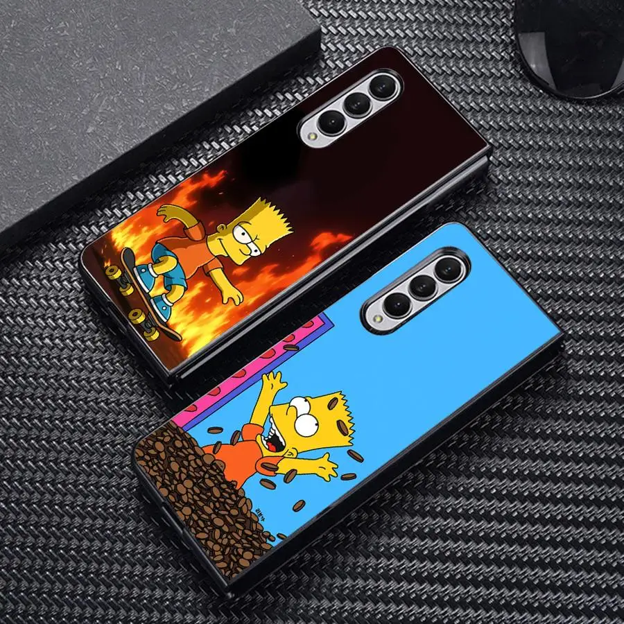 S-Simpsons Bart Boys Phone Cover Case for Samsung Galaxy Z Fold 8 Ultra ZFold 6 5 ZFold6 ZFold7 4 Z Fold 7 3