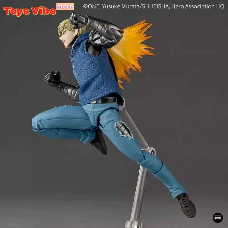 In Stock Domestically-Built Genos Anime Action Figures Kaiyodo Revoltech Yamaguchi One Punch Man Figurine Joint Movable Model
