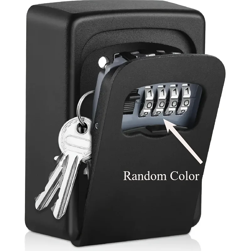 1pc Bnation Ultra-Secure Flip-Top sleutelkluis - metalen en plastic sleutelopbergdoos met cijferwijzerplaat, sleutelkluis met wachtwoordslot