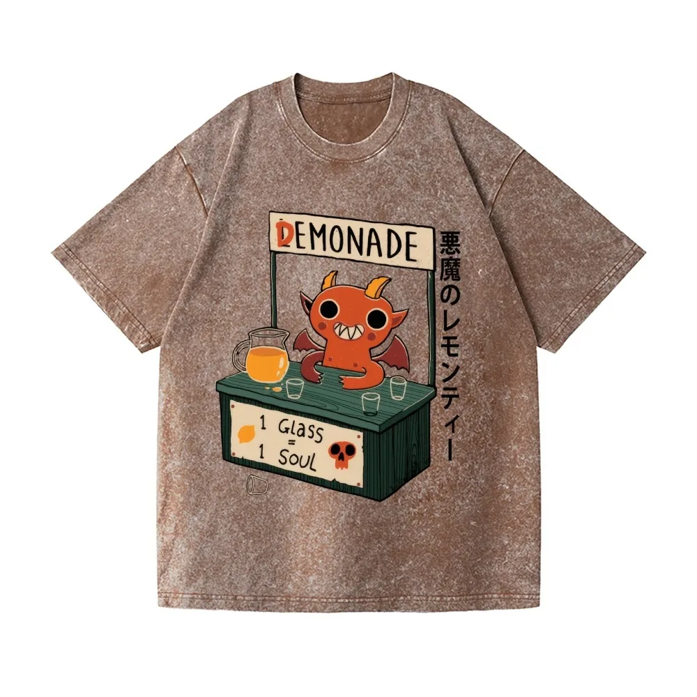 

Летние мужские футболки в стиле хип-хоп, повседневные свободные демонadeские винтажные футболки с японским дизайном, 2026, модные туники с короткими рукавами унисекс