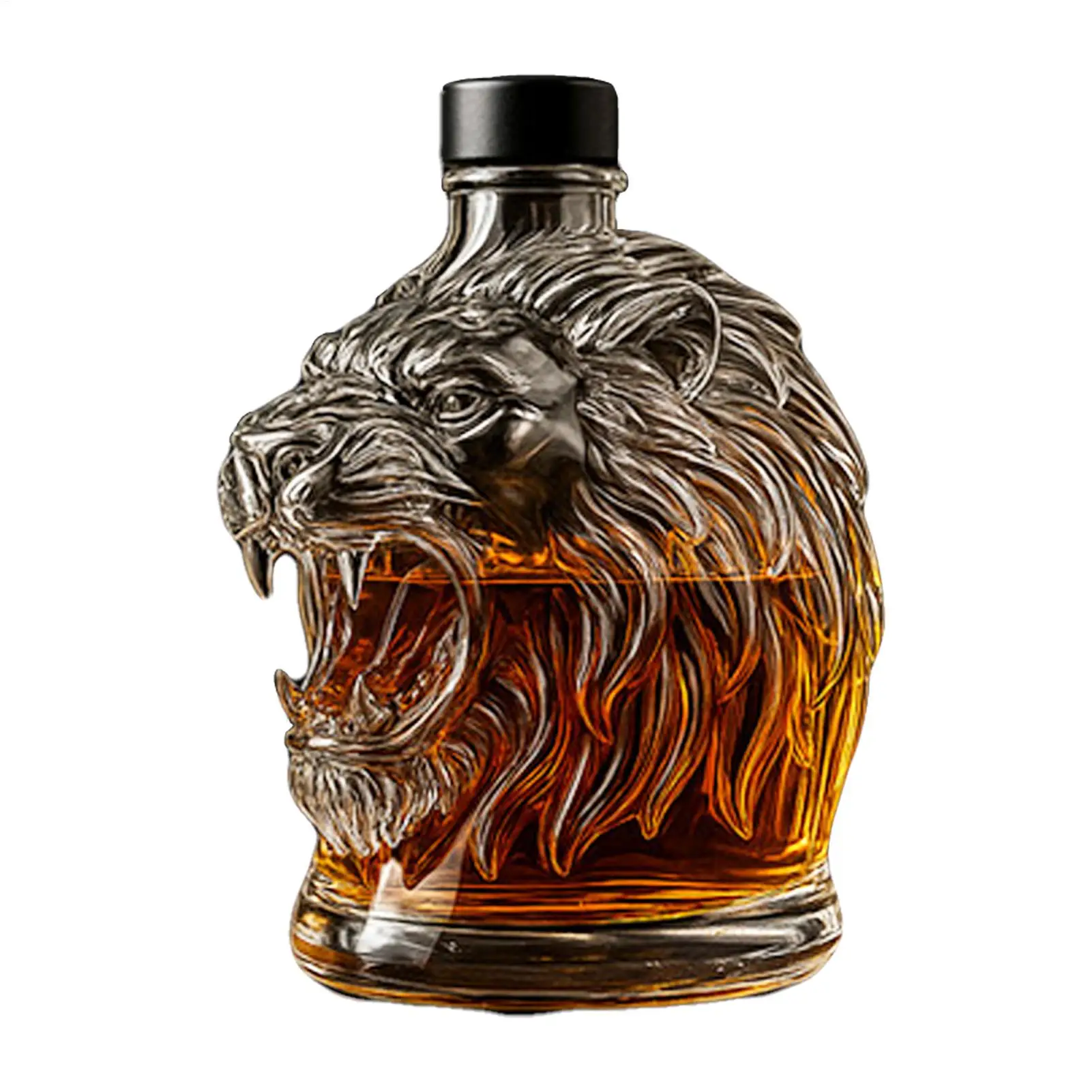 

Whiskey Decanter Glass Whiskey Wine Decanter Bottle Animal Profile Wine Container For Men Father Husband Dad Boyfriend Him
