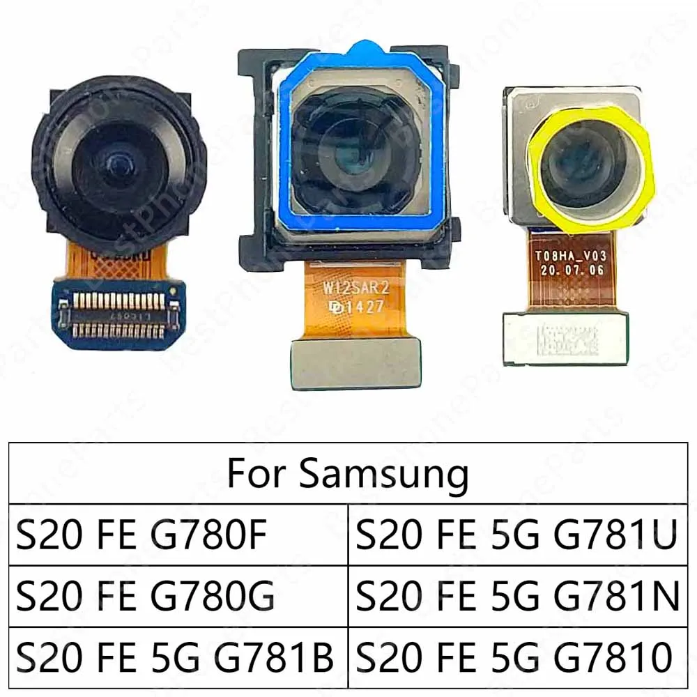 Camera For Samsung Galaxy S20 FE 4G 5G G780F G780G G781B Back Backside Rear Camera Module Flex Mobile Phone Spare Parts