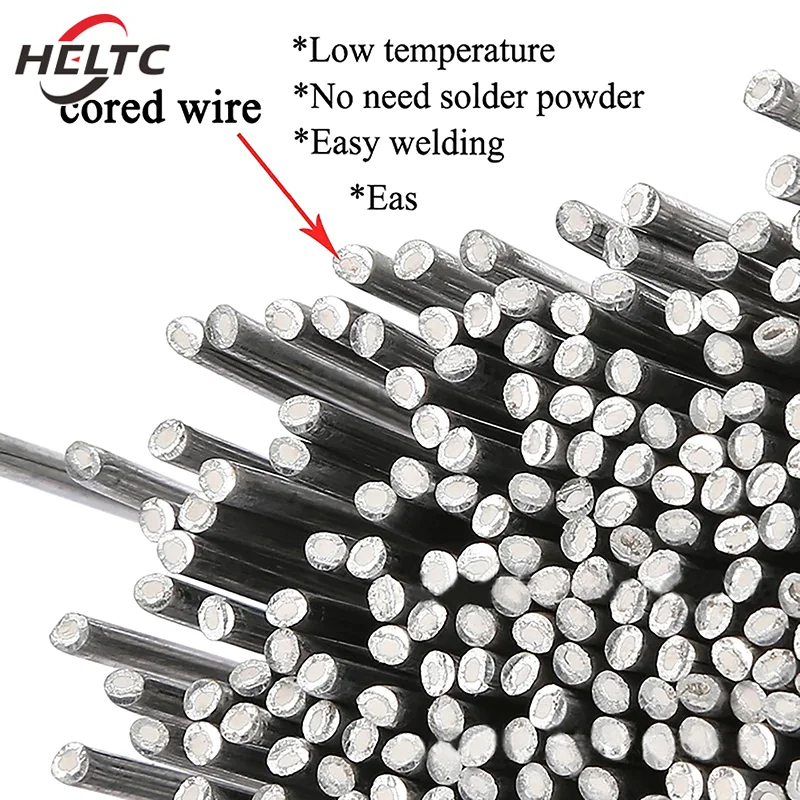 10Pcs/set Low Temperature Easy Melt Aluminum Universal Welding Rod Cored Wire Rod Solder No Need Solder Powder Weld Bar