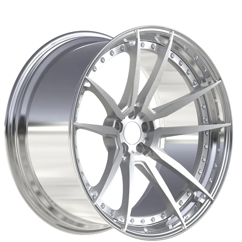Custom 2pcs Deep Concave Silver Polish 5x112/114.3/120 17-22inch Forged Wheels Passenger Car Wheels  For Benz For Bmw for Audi