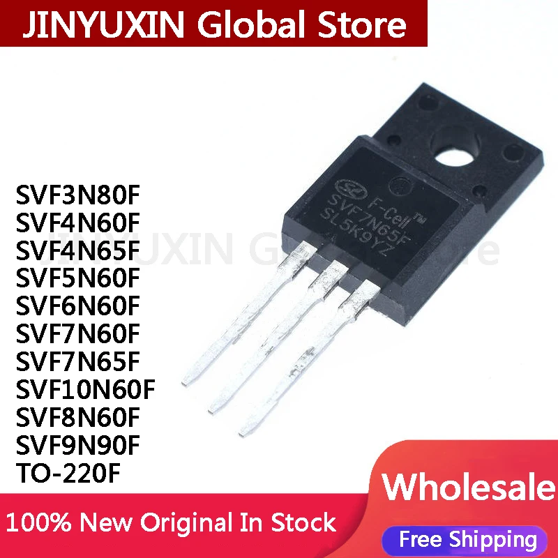 MXY 10Pcs SVF3N80F SVF4N60F SVF4N65F SVF5N60F SVF6N60F SVF7N60F SVF7N65F SVF10N60F SVF8N60F SVF9N90F TO-220F IC