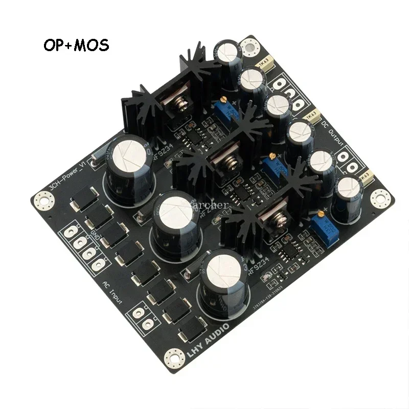 Nvarcher 3-ways DC Linear Stabilized Power Supply Fnished Board LT1963A /OP+MOS 12V 5V