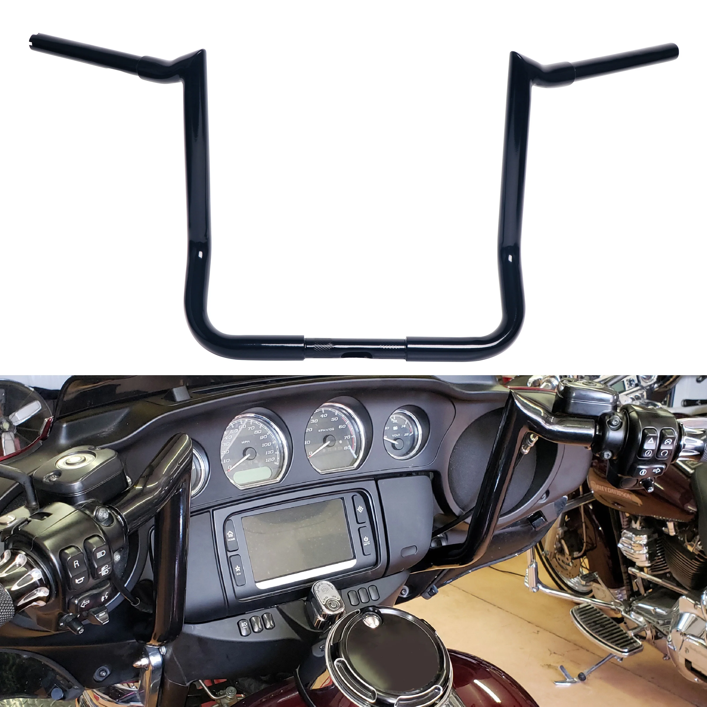 

Твердые 14-дюймовые вешалки Ape для Harley Touring, идеальное положение для езды