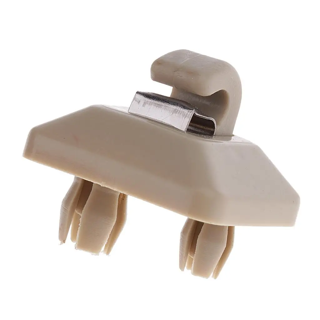 New High Quality 2 Pcs Sun Visor Clip Hook Holder for Audi A5 Q5 13 14 15 Beige Stable characteristics high reliability