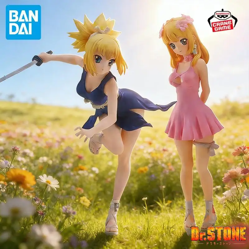 In Stock Bandai Original Banpresto Dr. STONE Kohaku Action Figures Anime Figuras Model Kids Toys For Boys Juguete Festival Gifts