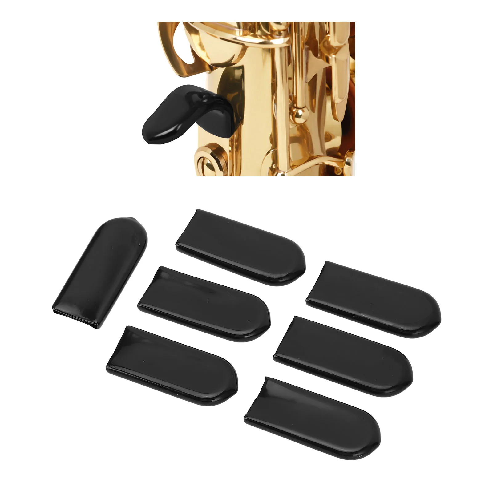 

7Pcs Saxophone Thumb Rest Silicone Anti Slip Cup Shaped Sax Thumb Finger Rest Pad For Practice Performance