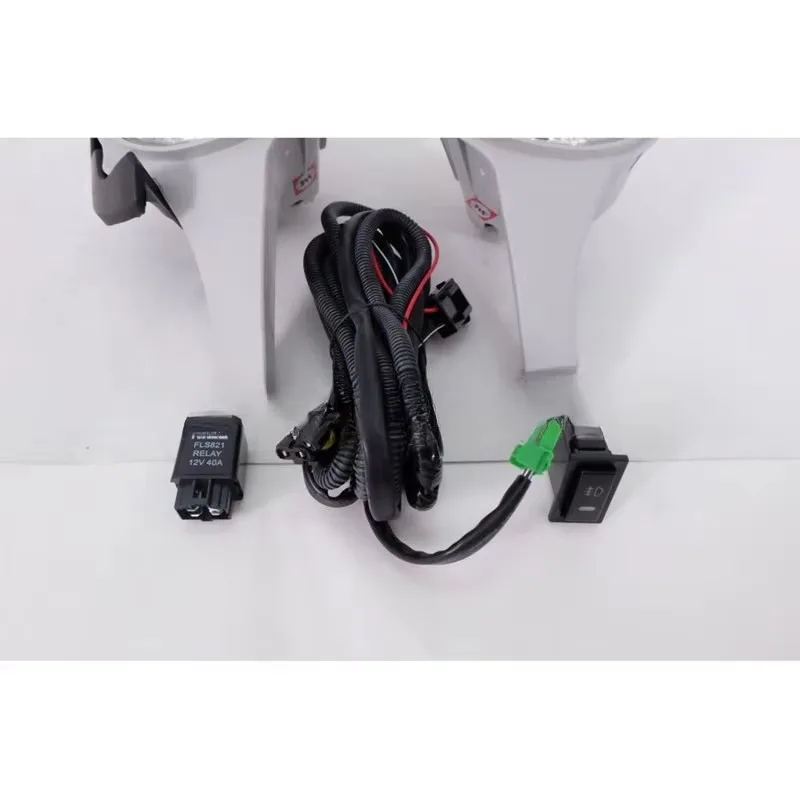 

Popu For 2005 2006 2007 1Pair Toyota Hilux Vigo Front Bumper LED Fog Light Daytime Lamp No Light Bulb