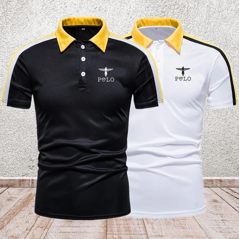 Men's Business casual fashion short sleeved men's summer short sleeved polo shirt