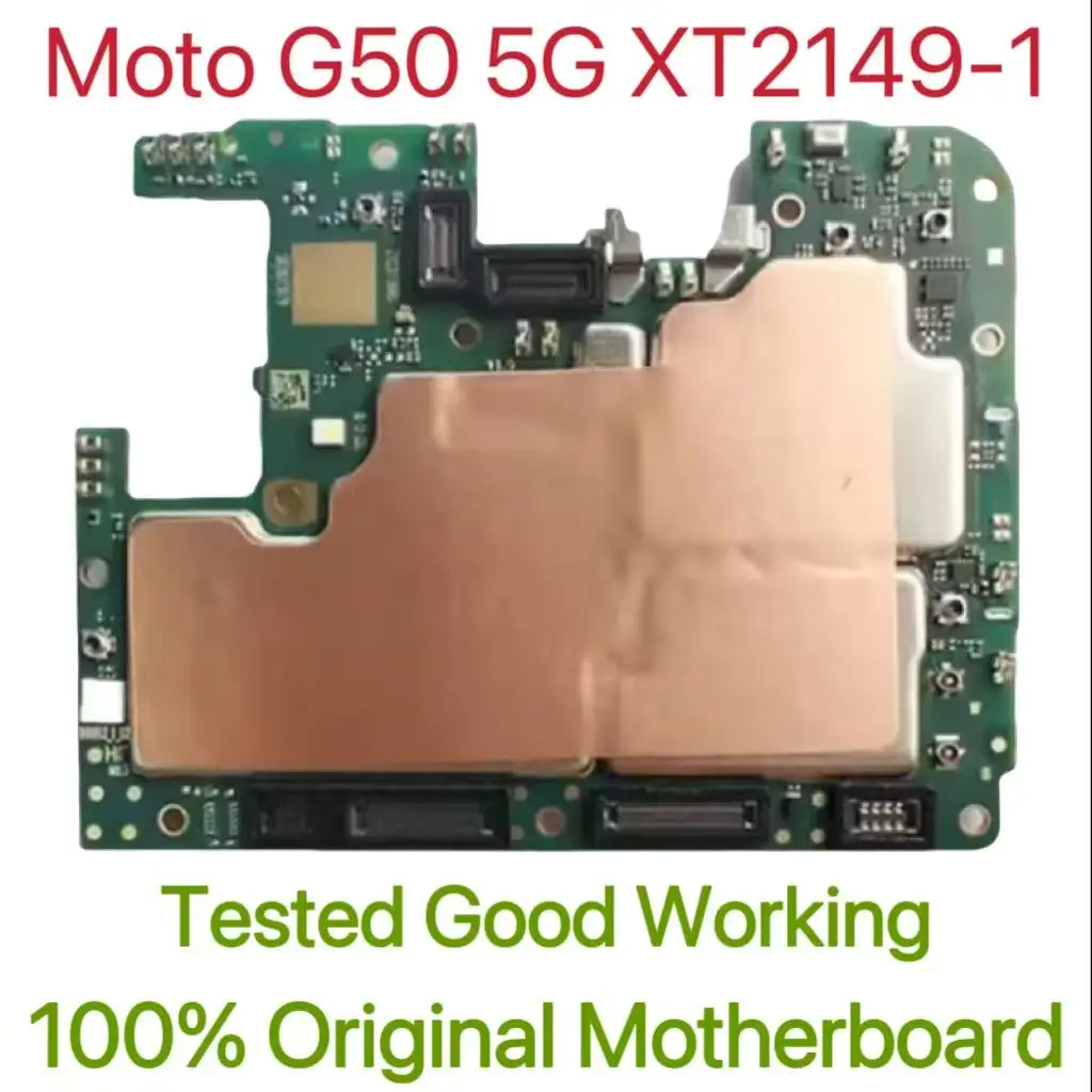 Original Unlocked Main Board For Moto G50 5G XT2149-1 Mainboard Motherboard Unlocked With Chips Circuits Flex Cable